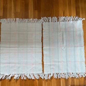Woven Fringe Throw Rugs